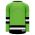 H6500 League Hockey Jersey - Lime Green/Black/White - Back