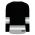 H6500 League Hockey Jersey - Black/Grey/White - Back