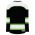 H7500 Select Hockey Jersey - Black/White/Lime Green - Back