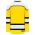 H7500 Select Hockey Jersey - Maize/Black/White - Back