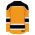 H7500 Select Hockey Jersey - Gold/White/Black - Back
