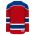 H7500 Select Hockey Jersey - Red/Royal/White - Back