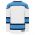 H7500 Select Hockey Jersey - White/Sky/Navy - Back