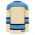 H7500 Select Hockey Jersey - Sand/Navy/Sky - Back