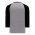 S1846 Soccer Jersey - Heather Grey/Black - Back