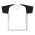 Athletic Knit A1375-222 Apparel Short Sleeve Shirt - White/Black - Front