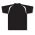 Athletic Knit A1820-221 Apparel Polo Shirt - Black/White - Rear