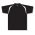 Athletic Knit A1820-221 Apparel Polo Shirt - Black/White - Front