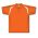 Athletic Knit A1820-238 Apparel Polo Shirt - Orange/White - Front