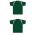 Athletic Knit A1820-260 Apparel Polo Shirt - Dark Green/White - Full