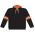 Athletic Knit A1845-223 Apparel Sweatshirt - Black/Orange/White - Front