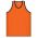 Athletic Knit B1325-263 League Basketball Jersey - Orange/Black - Front