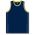 Athletic Knit B1710-273 Pro Basketball Jersey - Navy/Maize/White - Front