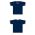 Athletic Knit BA1333-465 Pullover Baseball Jersey - Navy/Orange/White - Full