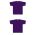 Athletic Knit BA1347-010 Two Button Baseball Jersey - Purple - Full