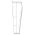 Athletic Knit BA1371-000 League Baseball Pants - White - Left