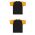 Athletic Knit BA1375-212 Pullover Baseball Jersey - Black/Gold - Full