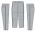 Athletic Knit BA1391-826 Pro Baseball Pants - Grey/Navy - Full
