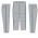 Athletic Knit BA1391-827 Pro Baseball Pants - Grey/Royal - Full