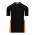 Athletic Knit BA1763-223 One Button Baseball Jersey - Black/White/Orange - Rear