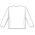 Athletic Knit BA1900-000 Baseball Long Sleeve Shirt - White - Rear