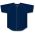 Athletic Knit BA5200-004 Full Button Baseball Jersey - Navy - Front