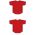 Athletic Knit BA5200-005 Full Button Baseball Jersey - Red - Full