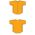 Athletic Knit BA5200-006 Full Button Baseball Jersey - Gold - Full