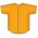 Athletic Knit BA5200-006 Full Button Baseball Jersey - Gold - Front