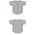 Athletic Knit BA5200-012 Full Button Baseball Jersey - Grey - Full