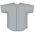 Athletic Knit BA5200-012 Full Button Baseball Jersey - Grey - Front
