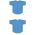 Athletic Knit BA5200-018 Full Button Baseball Jersey - Sky - Full