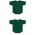 Athletic Knit BA5200-029 Full Button Baseball Jersey - Dark Green - Full