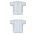 Athletic Knit BA524-207 Full Button Baseball Jersey - White/Royal - Full