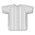 Athletic Knit BA524-222 Full Button Baseball Jersey - White/Black - Front