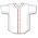 Athletic Knit BA5500-BOS584 Full Button Baseball Jersey - White/Red - Front