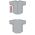 Athletic Knit BA5500-CIN699 Full Button Baseball Jersey - Grey/Red/White - Full