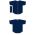 Athletic Knit BA5500-MIN697 Full Button Baseball Jersey - Navy/Red - Full