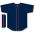 Athletic Knit BA5500-MIN697 Full Button Baseball Jersey - Navy/Red - Front