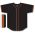Athletic Knit BA5500-SF577 Full Button Baseball Jersey - Black/Orange - Front