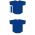 Athletic Knit BA5500-TOR568 Full Button Baseball Jersey - Royal/White - Full