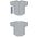 Athletic Knit BA5500-TOR572 Full Button Baseball Jersey - Grey/Royal/White - Full