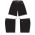 Athletic Knit BAS1300-001 Baseball Shorts - Black - Full