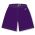 Athletic Knit BAS1300-010 Baseball Shorts - Purple - Front