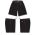 Athletic Knit BAS1700-001 Baseball Shorts - Black - Full