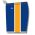 Athletic Knit BS1735-447 Pro Basketball Shorts - Royal/Gold/White - Left