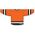 Athletic Knit H6500-330 League Hockey Jersey - Orange/Black/White - Rear