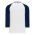 Athletic Knit S1846-217 Soccer Long Sleeve Shirt - White/Navy - Rear