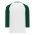 Athletic Knit S1846-279 Soccer Long Sleeve Shirt - White/Dark Green - Rear