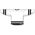 Athletic Knit H6500-627 League Hockey Jersey - White/Black/Grey - Rear
